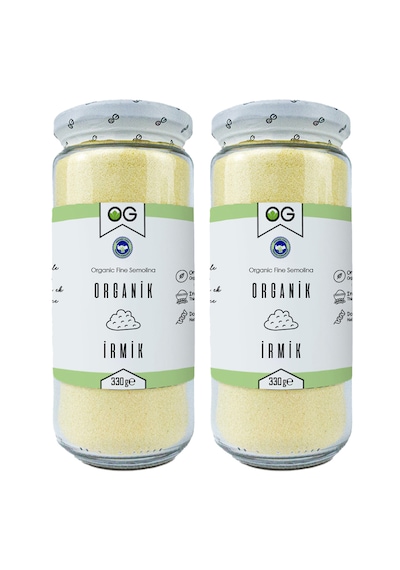 OG natural 2'li Organik İrmik 330 Gr +6 Ay