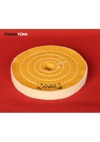 6 X 70 X Delik 20 - 22 Mm Delik Sert Sarı Polisaj Keçesi 150 Mm Extra Shine - Tornatürk