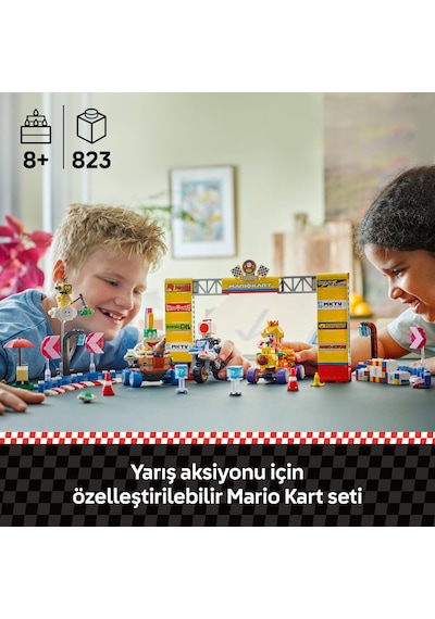 LEGO® Super Mario™: Mario Kart™ – Baby Peach ve Grand Prix Seti 72036 - 8 Yaş ve Üzeri Çocuklar için Oyuncak Yapım Seti (823 Parça)