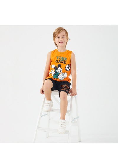 Mickey Mouse D4787-3 Çocuk  Turuncu Alt Üst Takım