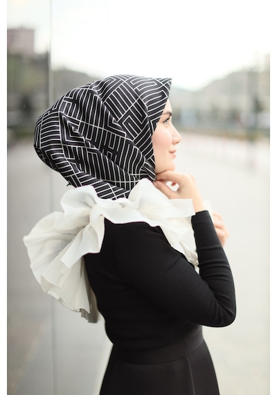Silk Home Twill Ipek Eşarp Siyah 11390-01
