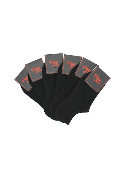 Cf Colour Feet 6'Lı Paket Düz Siyah Kadın Çetik Çorap Siyah