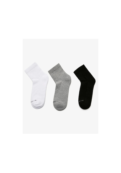 Skechers S192136-900 U Skx Padded Mid Cut Socks 3 Pack Unisex Çorap Renkli