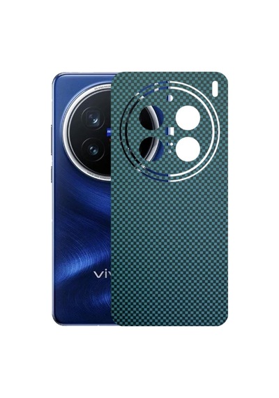 Kapps Vivo X200 Pro İle Uyumlu Fiber Serisi Premium Arka Kapak Kaplama Kenarlar Yoktur