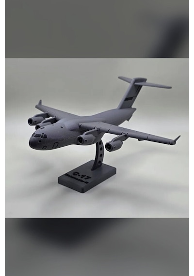 C-17 Askeri Kargo Uçağı Maket Kit Kart - Estetik Dekoratif Uçak Figürü Ve Puzzle Oyuncak