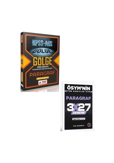 Paraf 2027 Kpss Ags Gölge Paragraf Soru Bankası+ Evp Akademi Paragraf