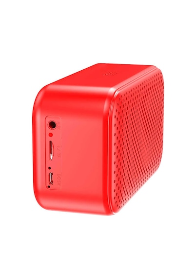 Çalar Saatli Ve Fm Radyolu Bluetooth Hoparlör Dijital Saat Ve Aynalı Tasarım 6w Ses Çıkışı Kırmızı