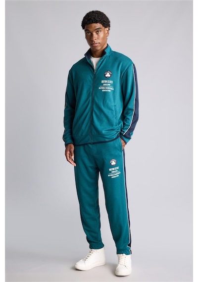 Defacto Nba Boston Celtics Yan Şeritli Standart Fit Dalgıç Kumaş Jogger H7761ax26augn1020 Yeşil-gn1020
