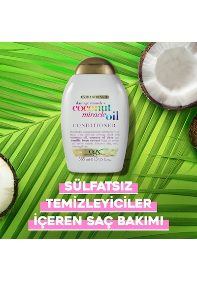 Ogansia Yıpranma Karşıtı Coconut Miracle Oil Sülfatsız Bakım Kremi 385 Ml
