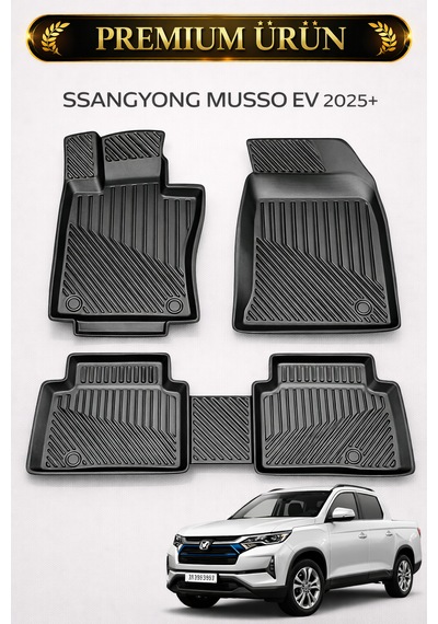 Ssangyon Musso Ev 2025+ Uyumlu 3d Oto Paspas Premium