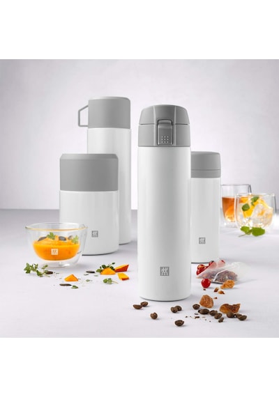Zwilling Thermo Çay Demlikli Matara, Paslanmaz Çelik, Siyah, 420 Çok Renkli