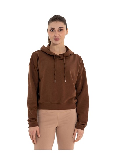 Inguz Kapüşonlu Hoodie Kahverengi