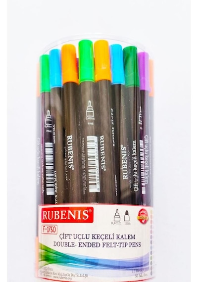 Rubenis Fineliner Kalem Seti 50'li 13 Renk F-1750