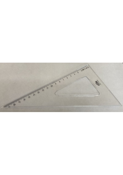 Aristo Çizim Üçgeni 30/60 Derece Şeffaf Plastik 20cm Teknik Çizim Gönye