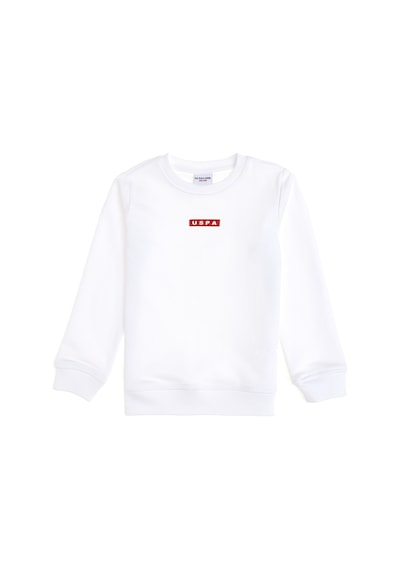U.S. Polo Assn. Erkek Çocuk Beyaz Bisiklet Yaka Sweatshirt 50293567-VR013 U.S. Polo Assn. Erkek Çocuk Beyaz Bisiklet Yaka Sweatshirt 50293567-VR013