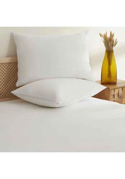 Nivemeshome Elegant Life Sıvı Geçirmez 50x70 Fermuarlı Yastık Alezi Beyaz