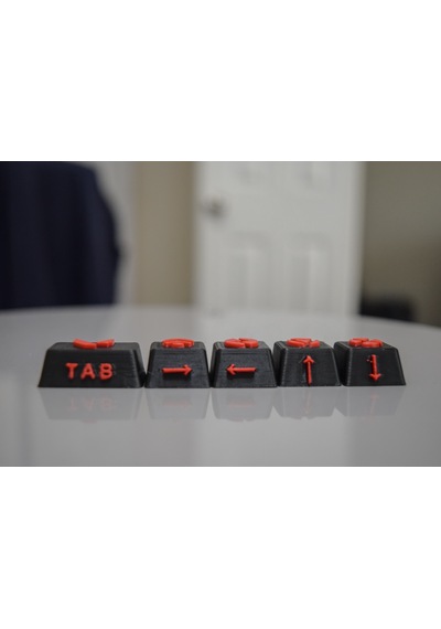 Valorant Temalı 5 Li Özel Keycap Seti Sökücü W A S D Tab Fps