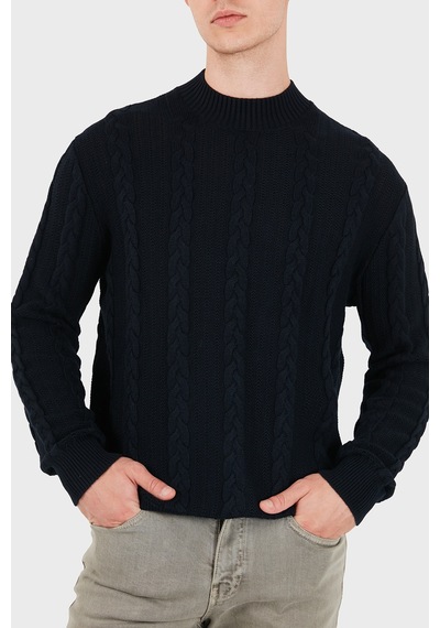 Armani Exchange Yün Karışımlı Örgü Desenli Bisiklet Yaka Kazak Erkek Kazak Xm003563 Af14008 Ub101 Lacivert Armani Exchange Yün Karışımlı Örgü Desenli Bisiklet Yaka Kazak Erkek Kazak Xm003563 Af14008 Ub101 Lacivert
