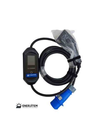 Enerjitem 7 Kw 32a Elektrikli Araç Taşınabilir Şarj İstasyonu,220