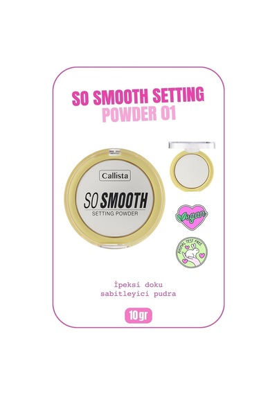 Callista So Smooth Setting Powder Makyaj Sabitleyici Toz Pudra - 01 Bake Me Up - Transparan