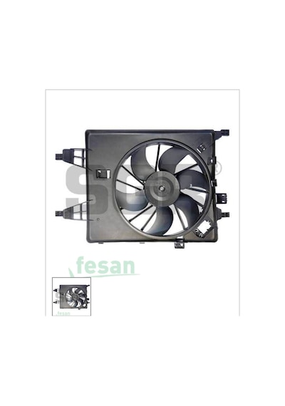 Renault Kangoo Davlumbazlı Fan Motoru