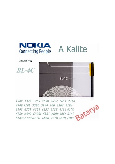 Nokia Bl-4C Batarya 1508 1325 1265 2650 2652 2651 2310 3500 6300