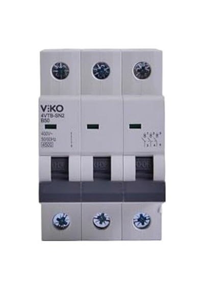 4vtb-3b50 Otomatik Sigorta 4,5ka B Tipi 3 Kutup 50a