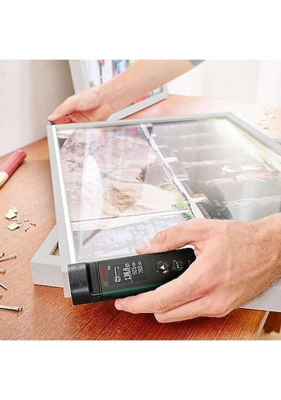Home & Garden Zamo Set Lazerli Uzaklık Ölçer 25m Çalışma Alanı, 4 Sn. Ölçme Süresi, 2 X Aa Pil, Çizgi Adapt