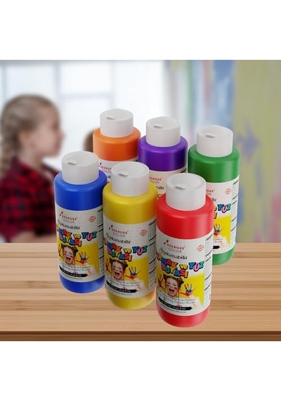 Ara Renkler Parmak Boyası 6'lı Set 6x120ml 12