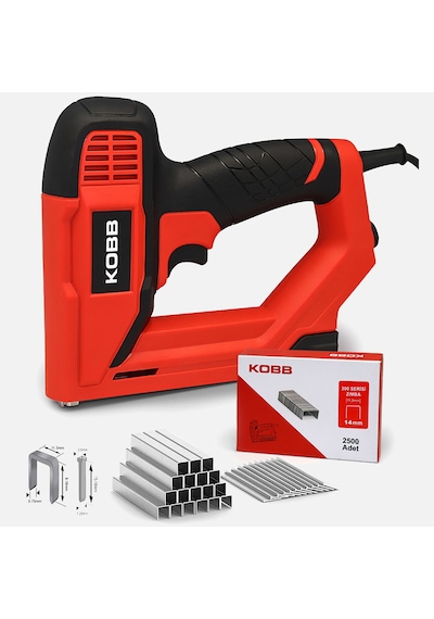 Kobb Kbz200b 8-16mm Zımba Ve 15-16mm Profesyonel Çivi Çakma Makinesi-3000 Adet Yedek Zımba Ve Çivi