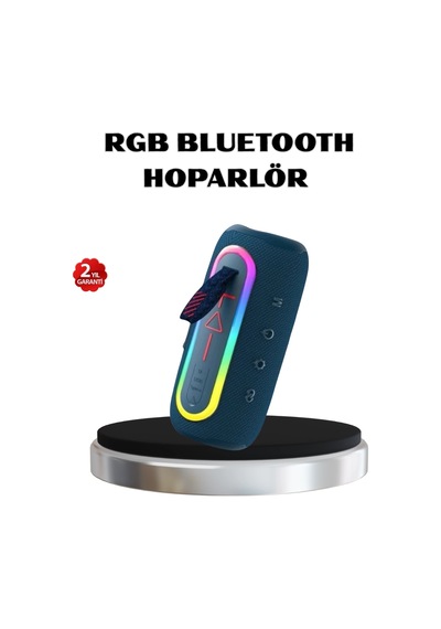 Mini Mavi Bluetooth Hoparlör Şık Görünüm Ve Taşınabilir Güçlü Ses