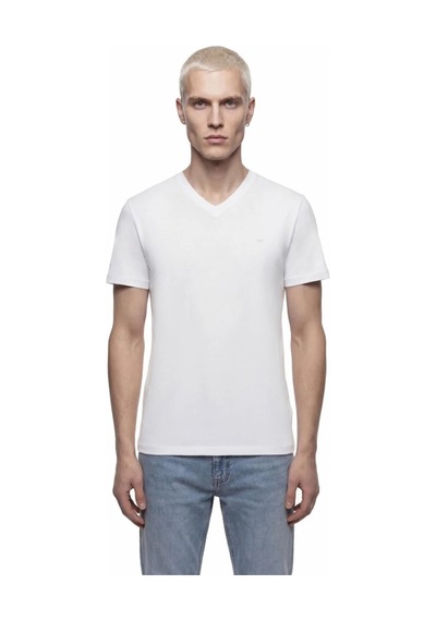Regular Fit Erkek Tshirt K.kol Beyaz