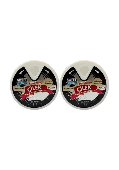 Çilek Aromalı Şekersiz Şeker 10gr-ikili