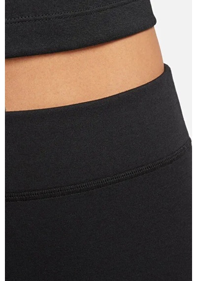 Nike High-waisted Graphic Womens Tight Pamuklu Kadın Tayt Siyah Siyah