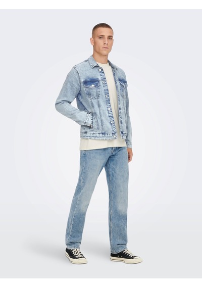 Only & Sons Erkek Kot Ceket Onscoın L. Blue 4334 Jacket 22024334 001
