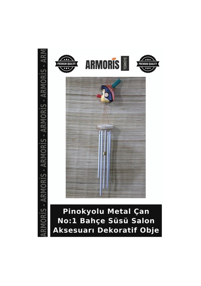 Pinokyolu Metal Çan No:1 Bahçe Süsü Salon Aksesuarı Dekoratif Obje