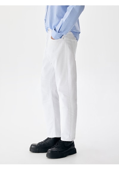 Ltb Aıden Ağı Düşük Rahat Kesim Jean Pantolon 010095163914885 54671 010095163914885_54671 Beyaz