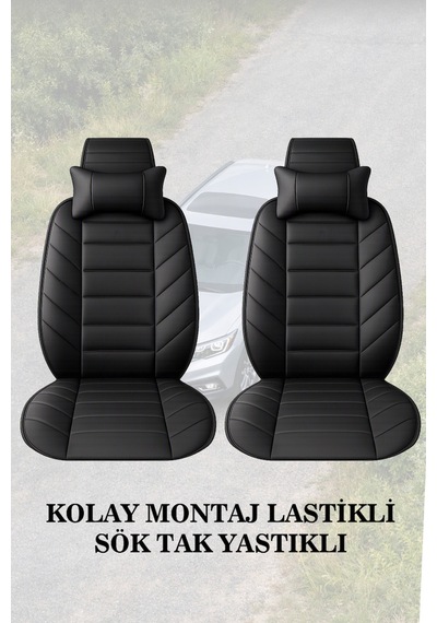 Leon 2014 Uyumlu Lüks Siyah Renk Premium 2 Adet Minder Ve Yastık
