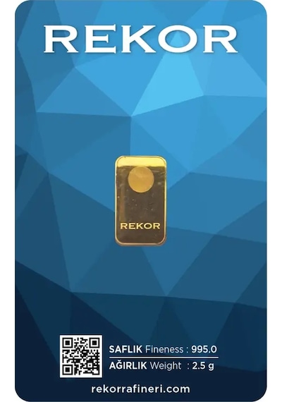 Rekor 2,5 Gr Külçe Altın