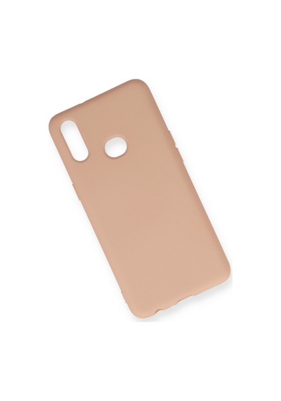 Samsung Galaxy Uyumlu A10s Kılıf Nano İçi Kadife Silikon - Pudra Bz8683140148973