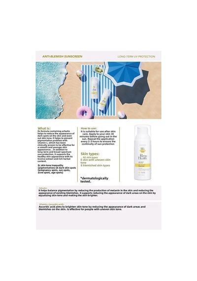 Products Lekeli Ciltler İçin Cilt Tonu Eşitleyici Aydınlatıcı Güneş Kremi 50 Ml