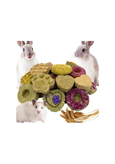 Tavşan Hamster Doğal Çiğneme Oyuncağı 24 Parça