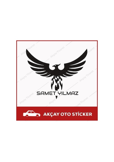 Isim Sticker Anka Sticker Isme Özel Sticker Oto Sticker Araba