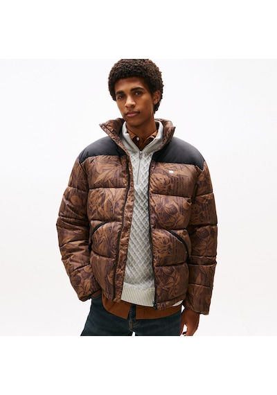 Tommy Hilfiger Jeans Vail Puffer Erkek Kahverengi Mont Dm0dm22037 Kahverengi