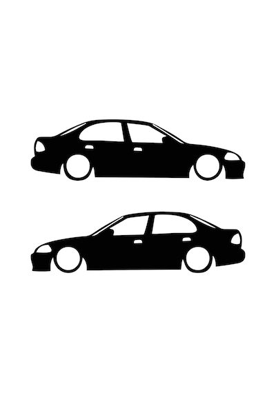 Honda Civic Sticker Civic Gölge Sticker Honda Oto Sticker