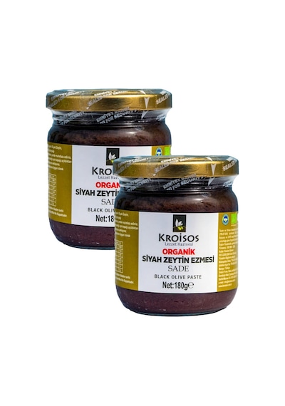 Kroisos Organik Siyah Zeytin Ezmesi 2 X 180 Gr 180 G
