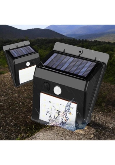 Hareket Sensörlü Solar Led Dış Mekan Lambası 3 M Pır Algılama 1200 Mah Beyaz Işık
