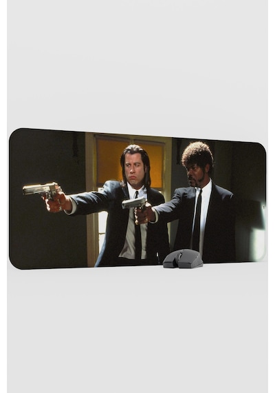 Pulp Fiction Ucuz Roman Tarantino V2 90x40 Xxl Gaming Kauçuk Kaymaz Taban Mouse Pad Fare Altlığı