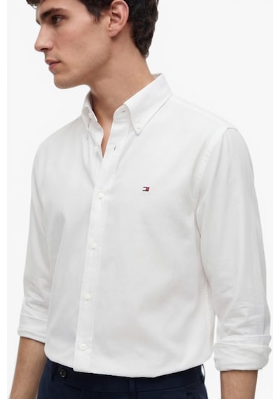 Tommy Hilfiger Cl Oxford Solıd Shırt Erkek Beyaz Gömlek - Mw0mw42936