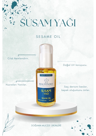Beauty Voice Susam Yağı Losyon Pompalı Şişe 100 ML